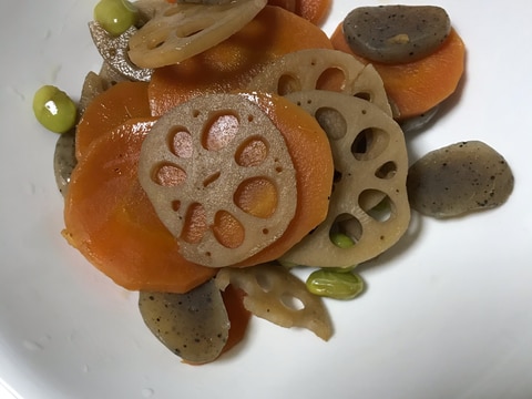 れんこんのめんつゆ煮